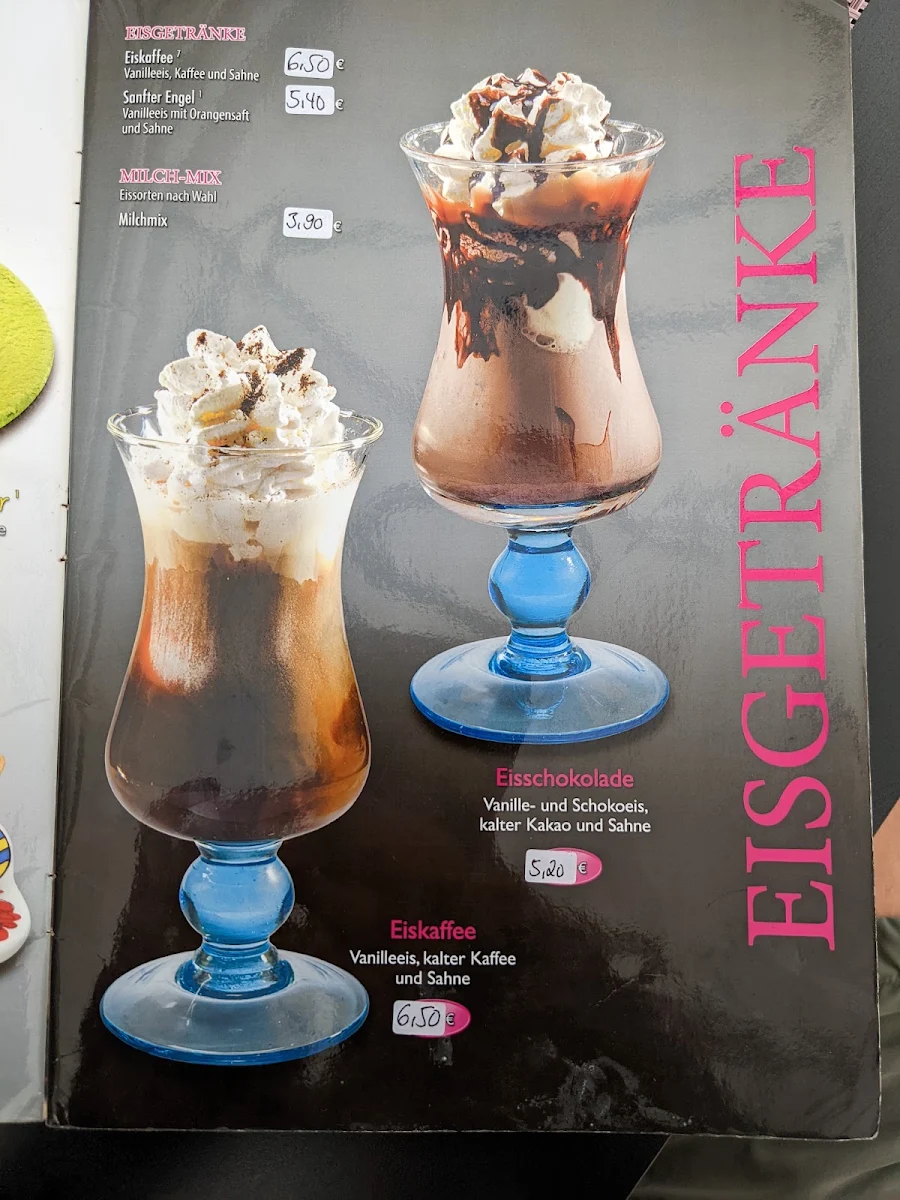 Speisekarte, Gelato Giulietta
