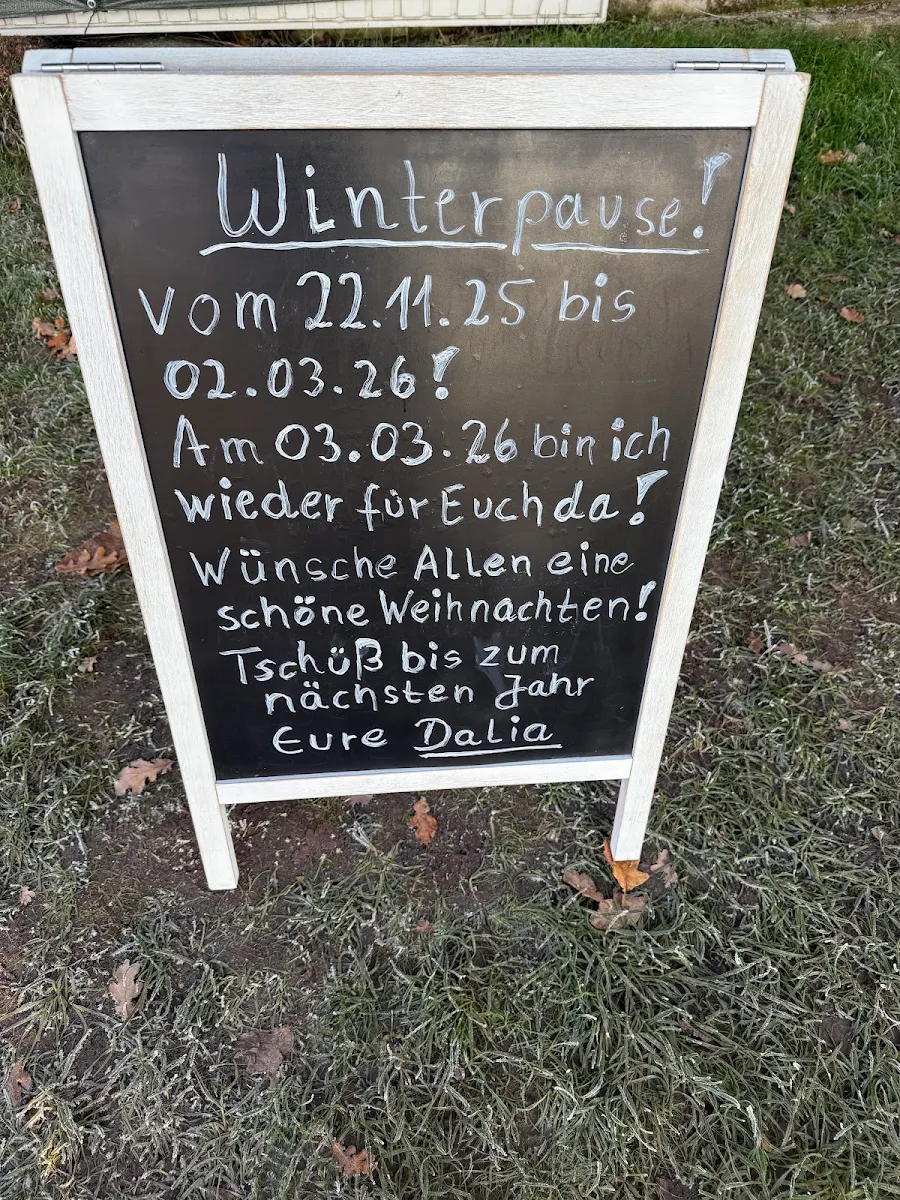 Speisekarte, Imbiss Dalia