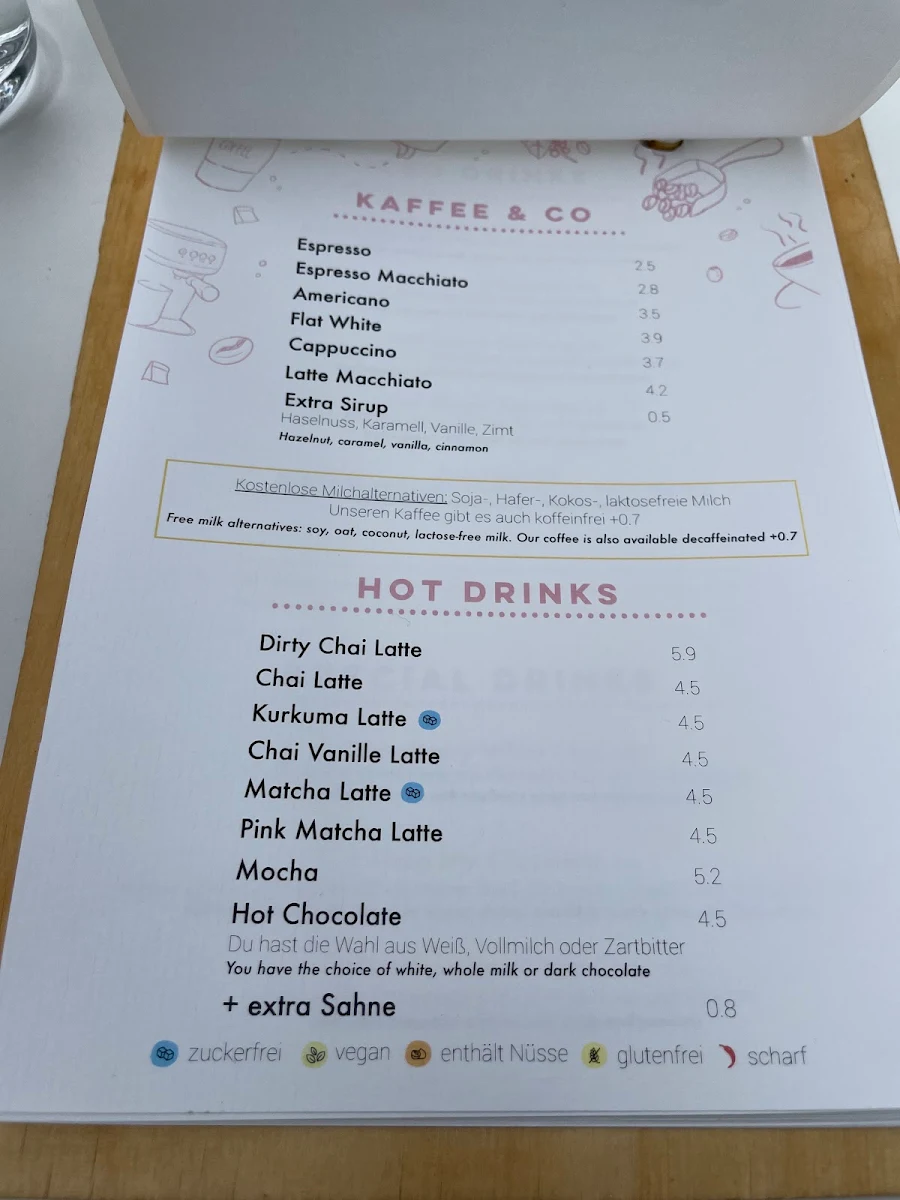 Speisekarte, Yollie - Popice Café & Concept Store