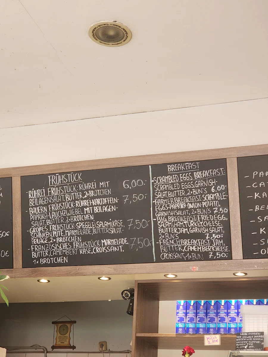 Speisekarte, Fresh Bäckerei