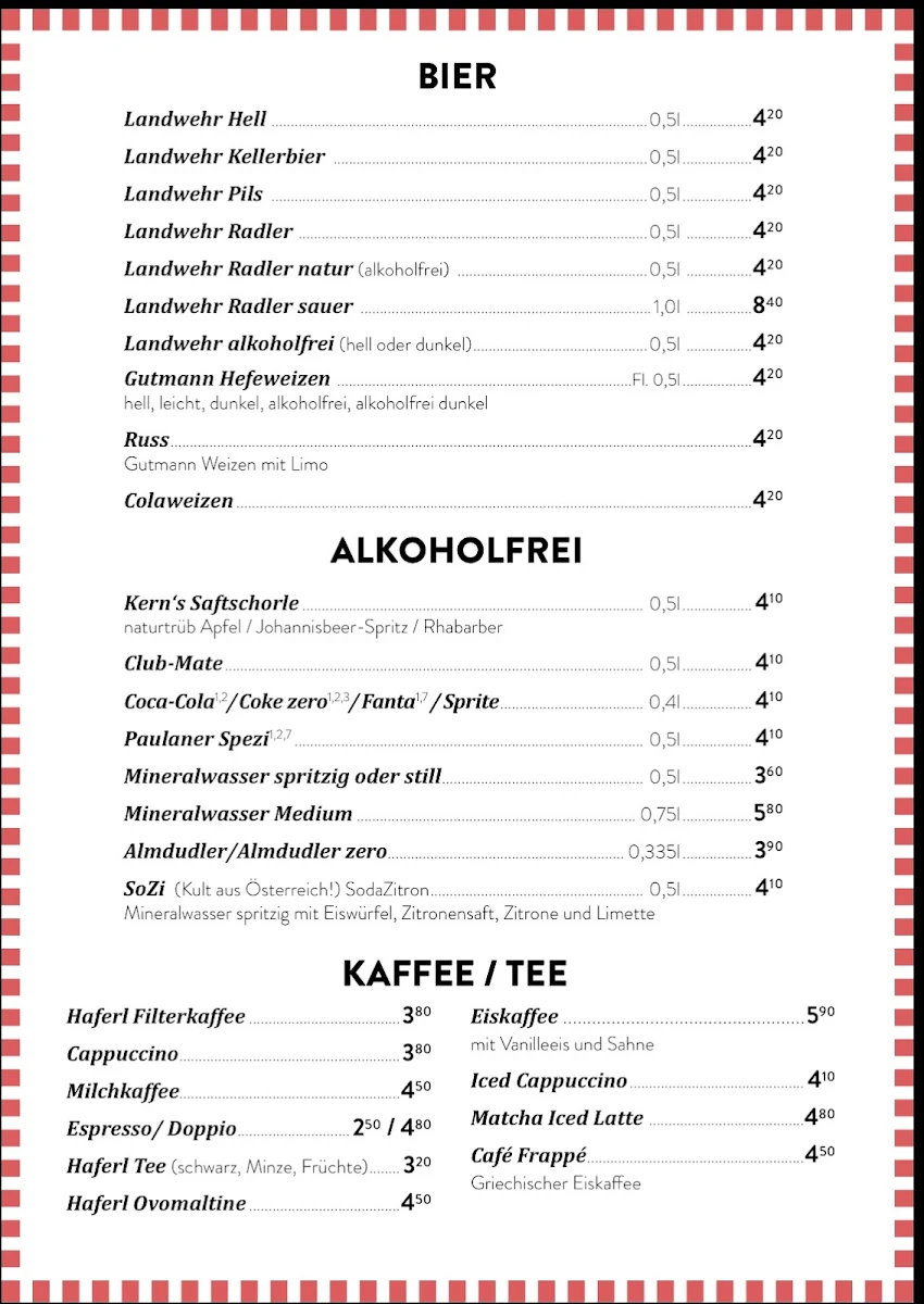 Speisekarte photo 2