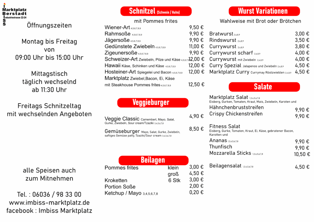 Speisekarte photo 2
