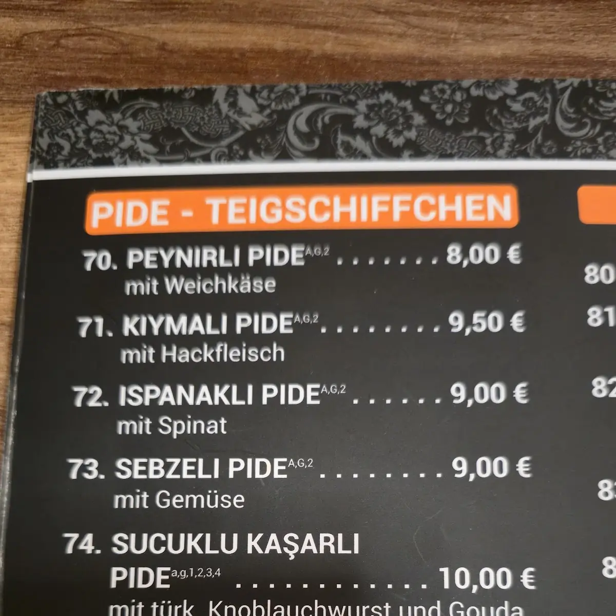 Speisekarte photo 3
