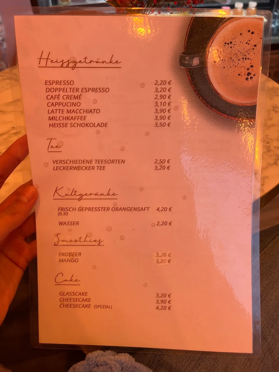 Speisekarte, Lecker Wecker Café Hamburg
