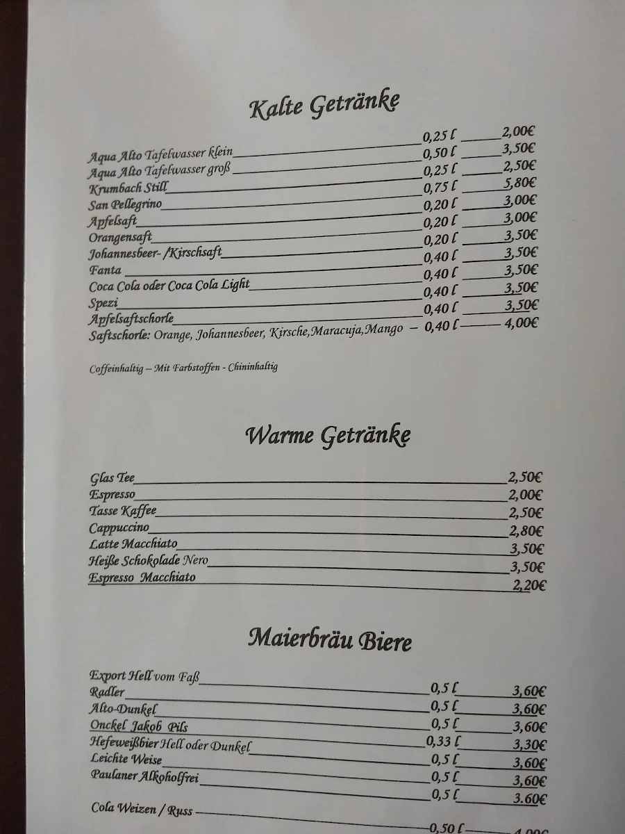 Speisekarte photo 5