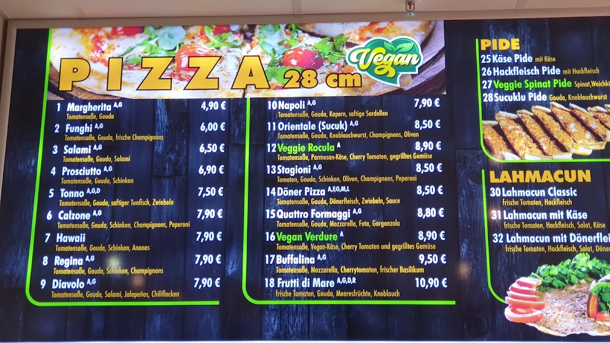 Speisekarte, Balkan Grill