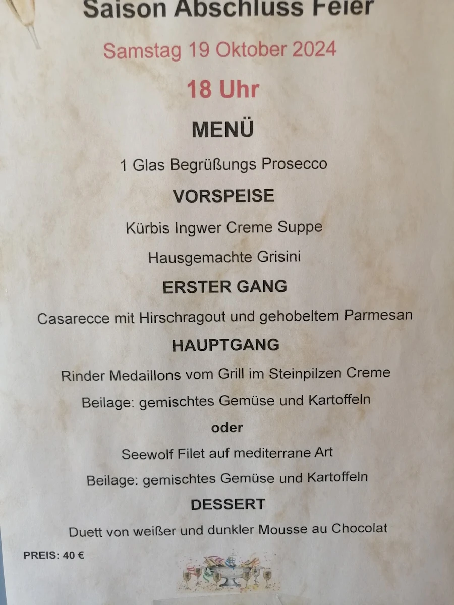 Speisekarte, DAL SICILIANO