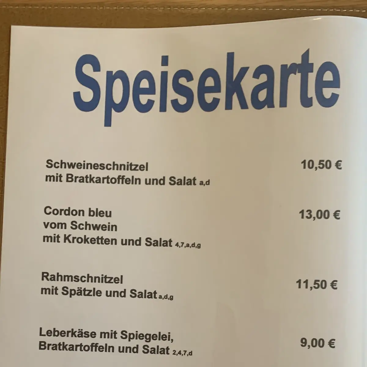 Speisekarte photo 3