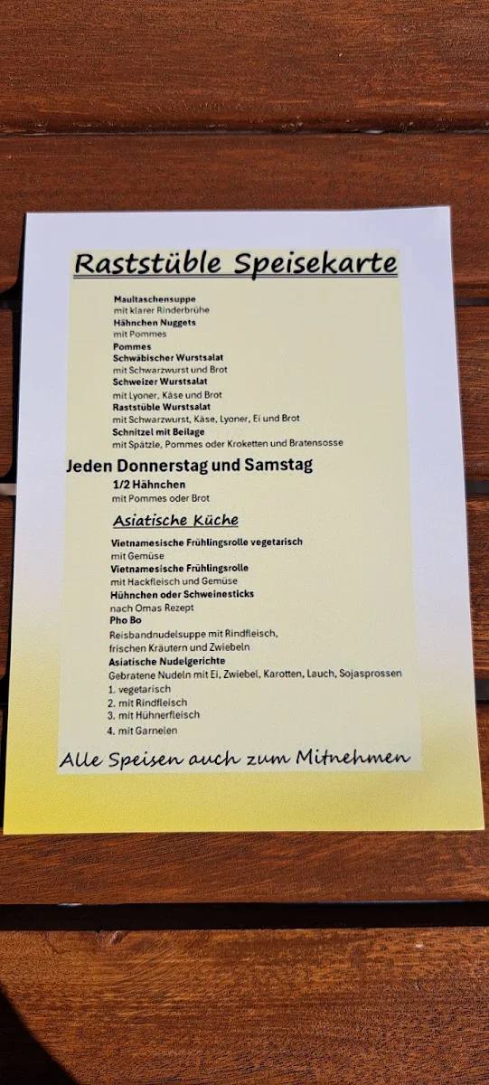 Speisekarte photo 4