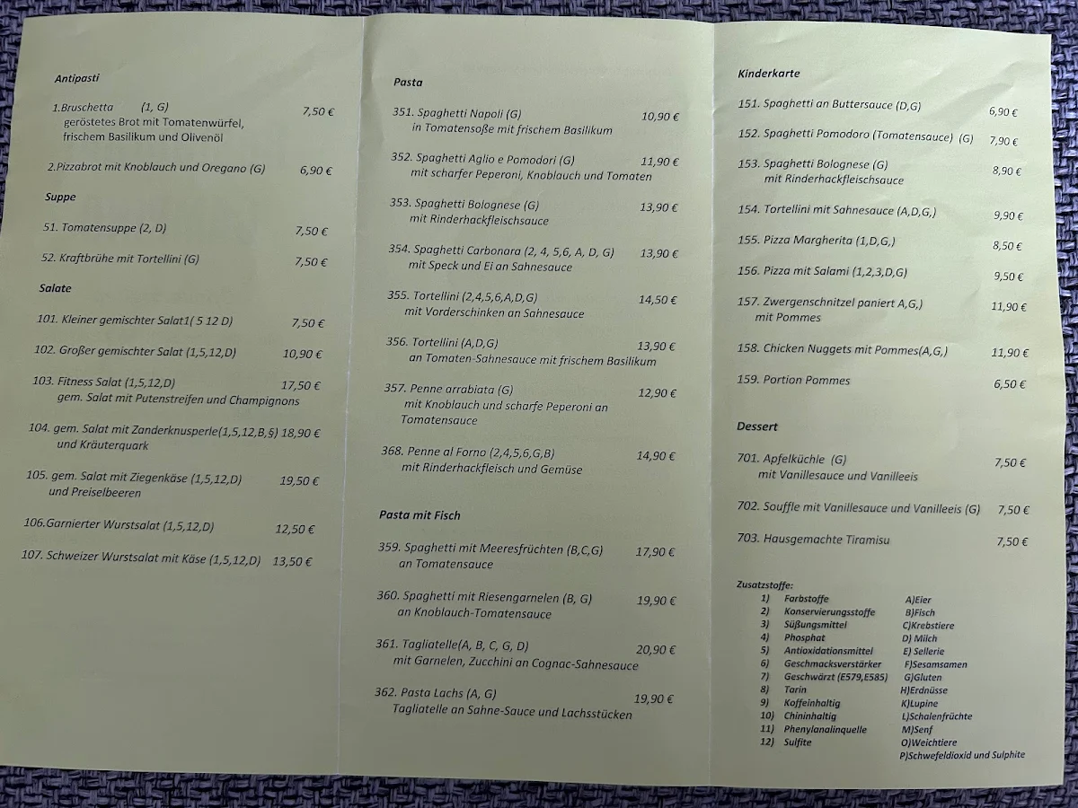 Speisekarte photo 2
