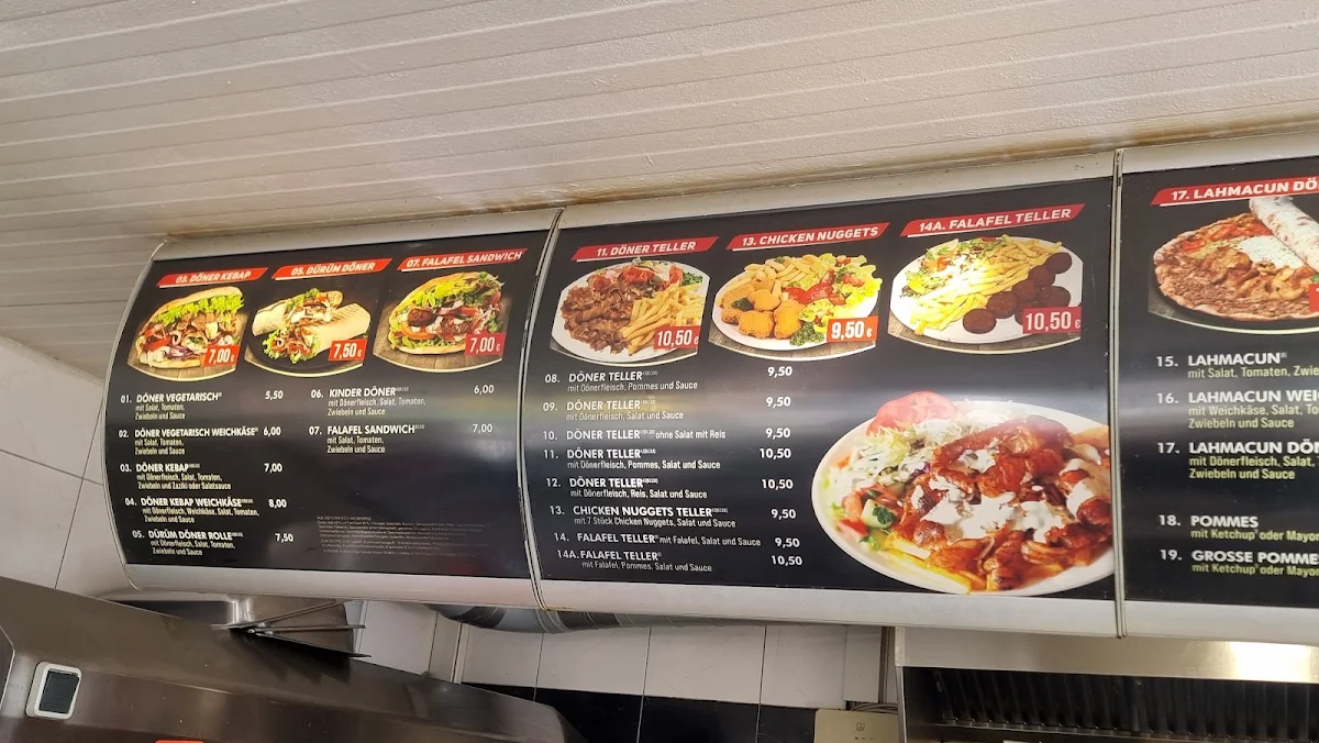 Speisekarte, Firat Grill