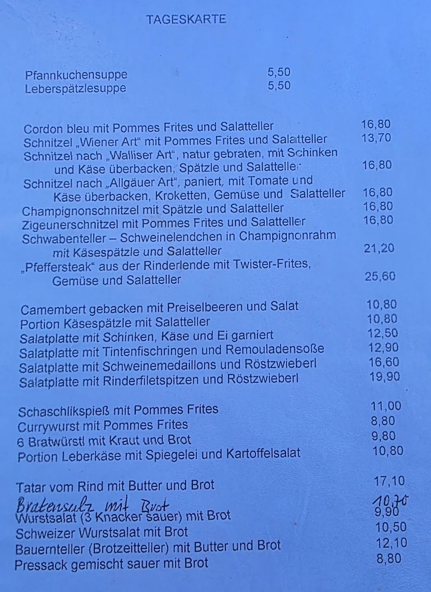 Speisekarte photo 1