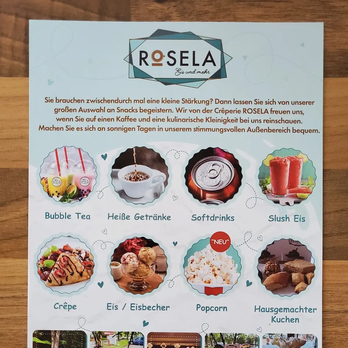 Speisekarte, ROSELA