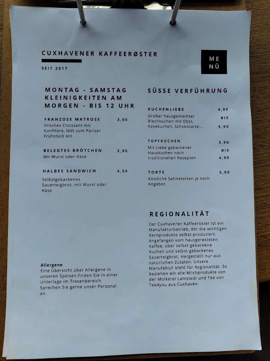 Speisekarte photo 2