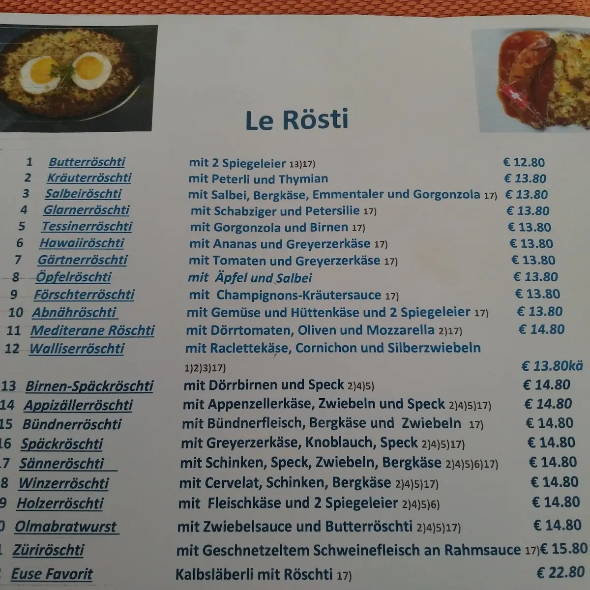 Speisekarte photo 4