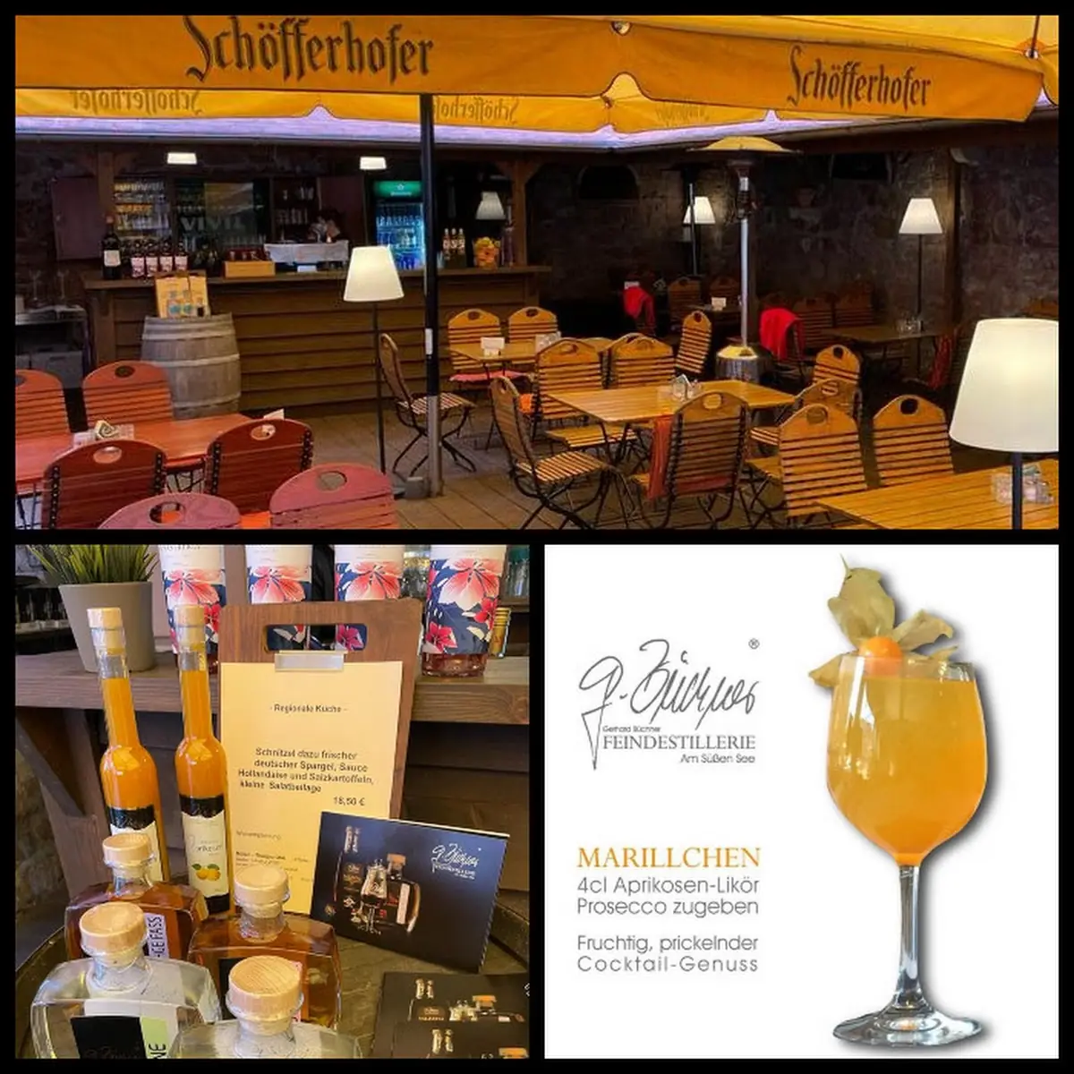 Speisekarte, DEIX-Restaurant/Biergarten