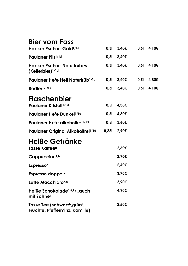Speisekarte photo 7