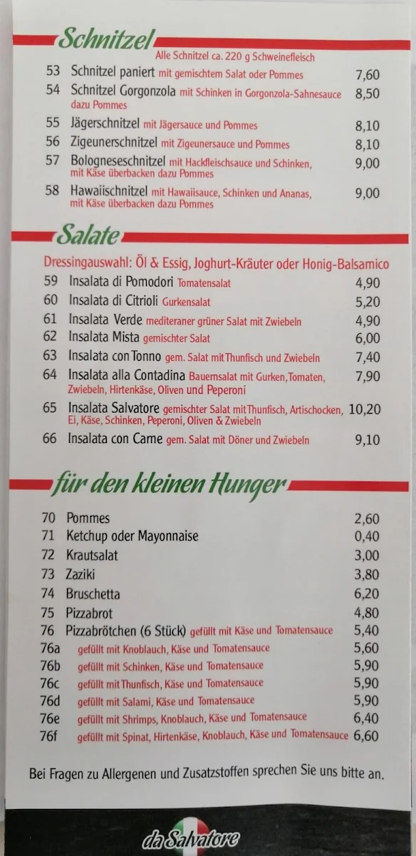Speisekarte photo 2