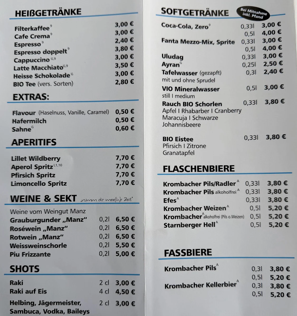 Speisekarte photo 2