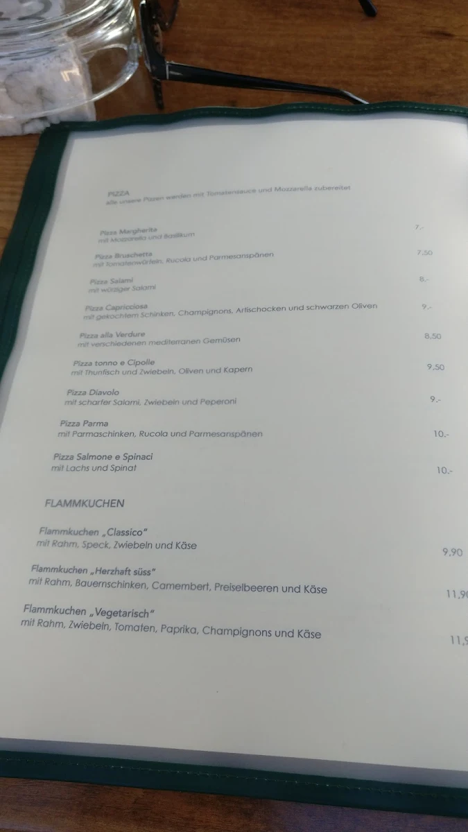Speisekarte, Marienhof Weinstube-Restaurant