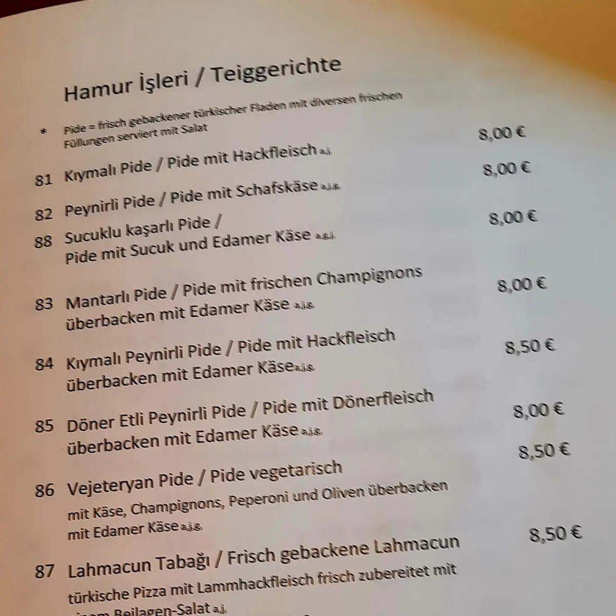 Speisekarte photo 10