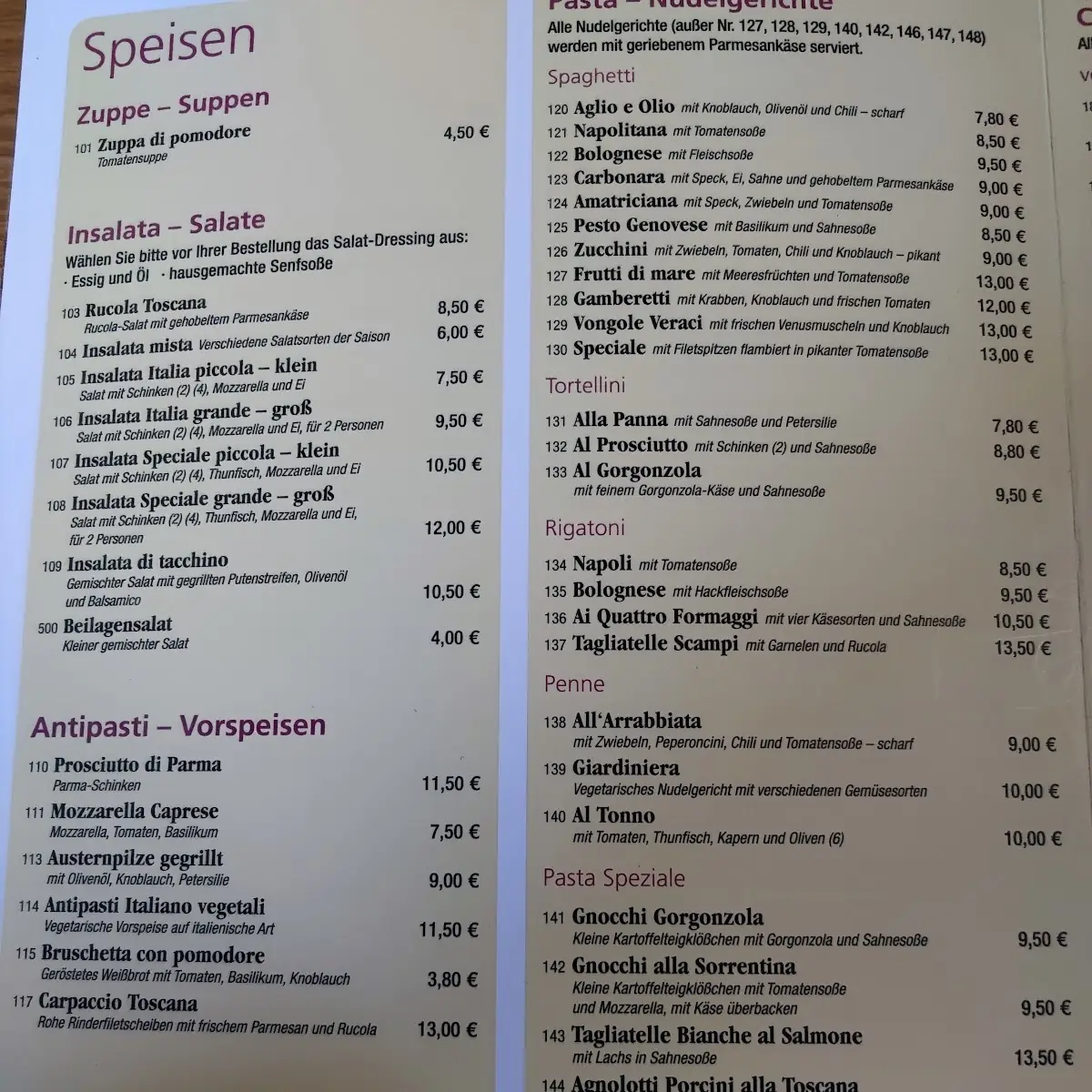 Speisekarte photo 10