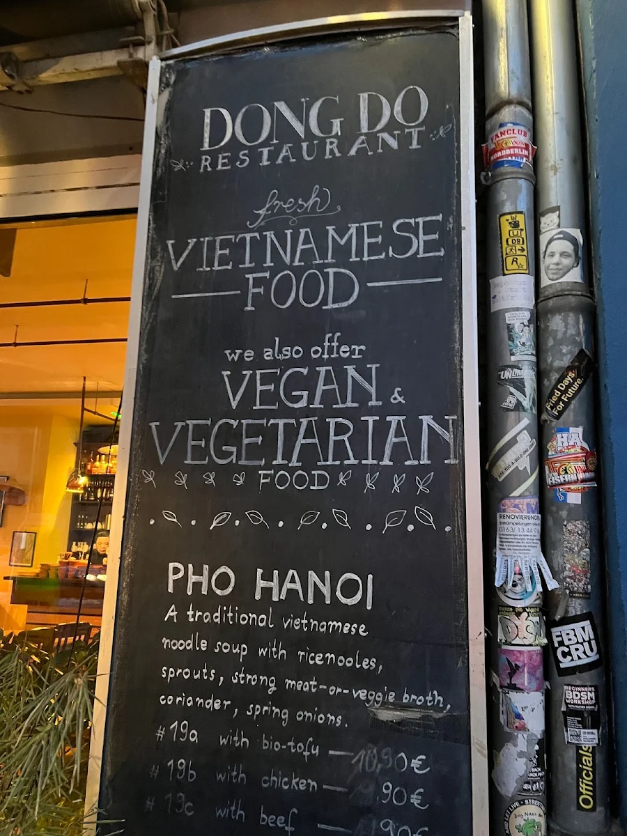 Speisekarte, Dong Do Restaurant