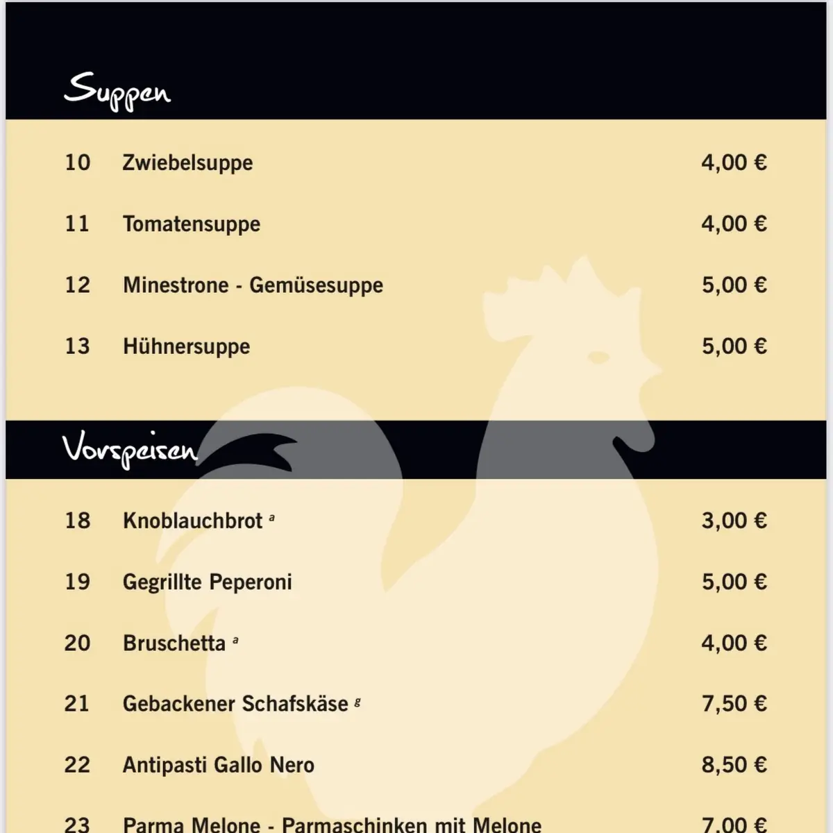 Speisekarte photo 6