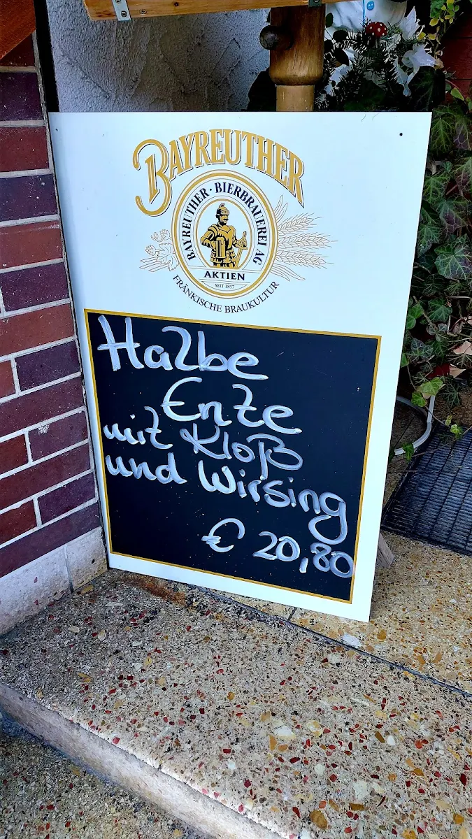 Speisekarte, Brauereischänke am Markt