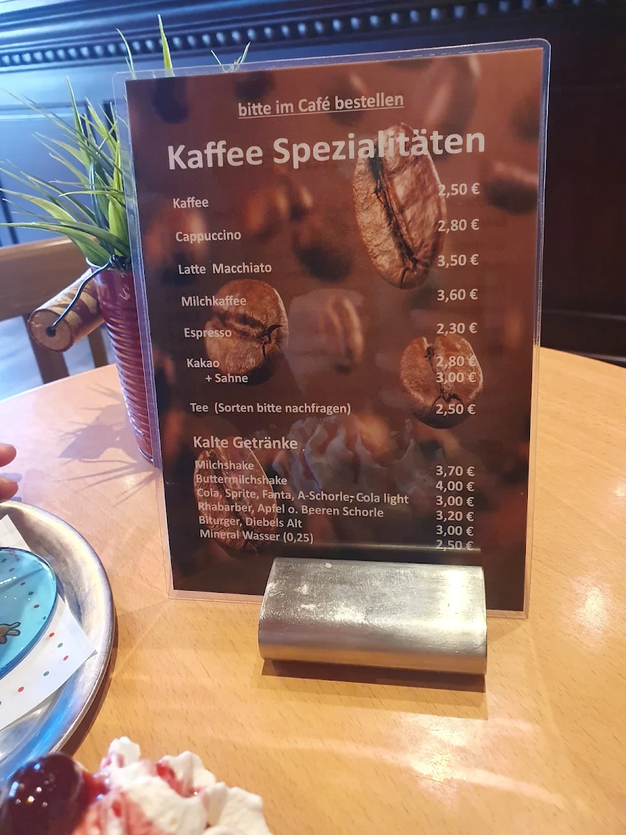 Speisekarte, Eis Cafe Italia