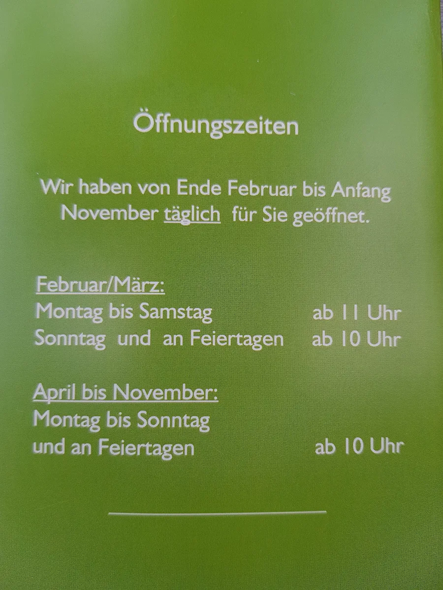 Speisekarte, Ständle am alten Bahnhof