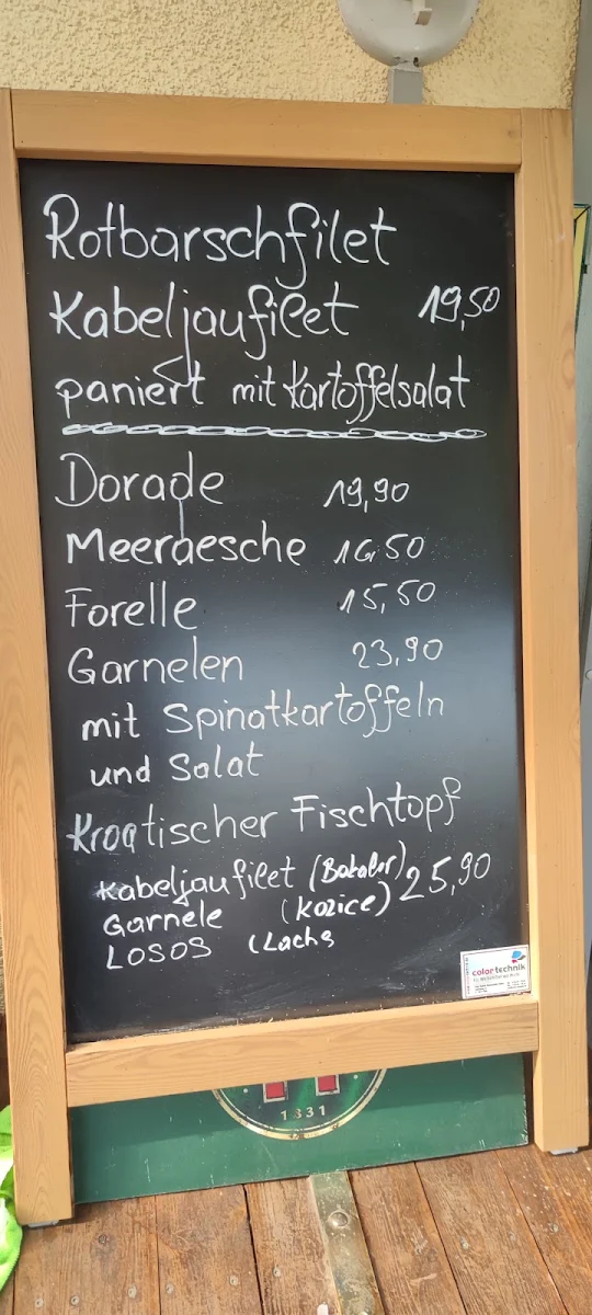 Speisekarte, Zum Fischerheim 1A