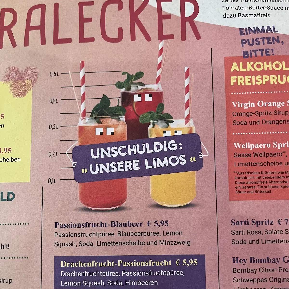 Speisekarte, Cafe Extrablatt Ulm