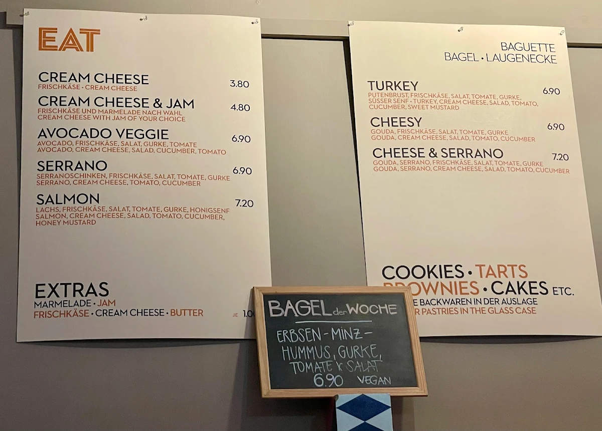 Speisekarte, IMPALA COFFEE | Prenzlauer Berg – Café & Bagels