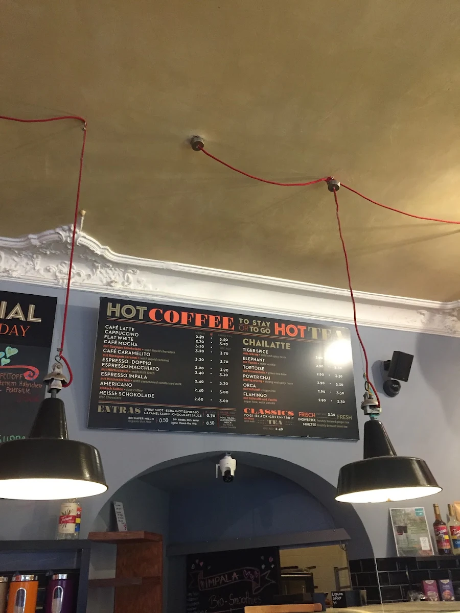 Speisekarte, IMPALA COFFEE | Prenzlauer Berg – Café & Bagels