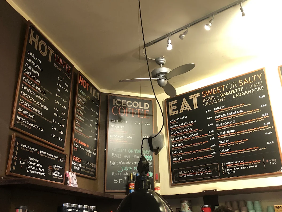 Speisekarte, IMPALA COFFEE | Prenzlauer Berg – Café & Bagels