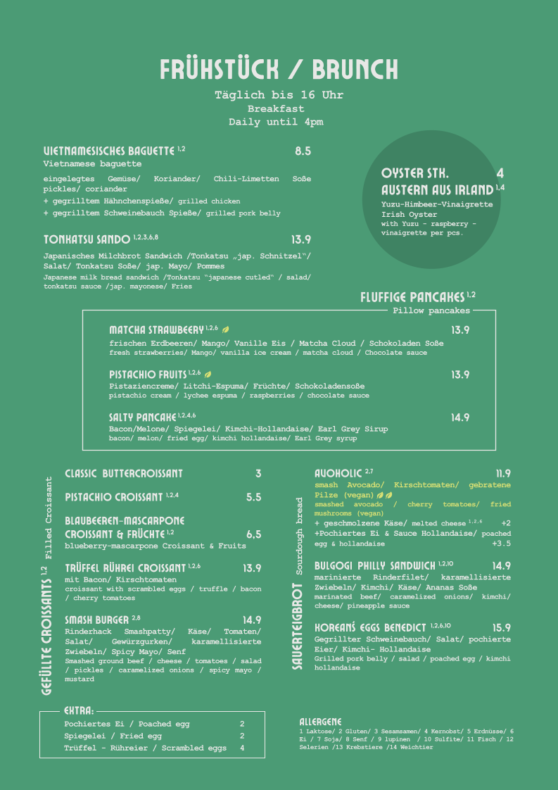 Speisekarte, Marigold Restaurant - Asiatische Restaurant