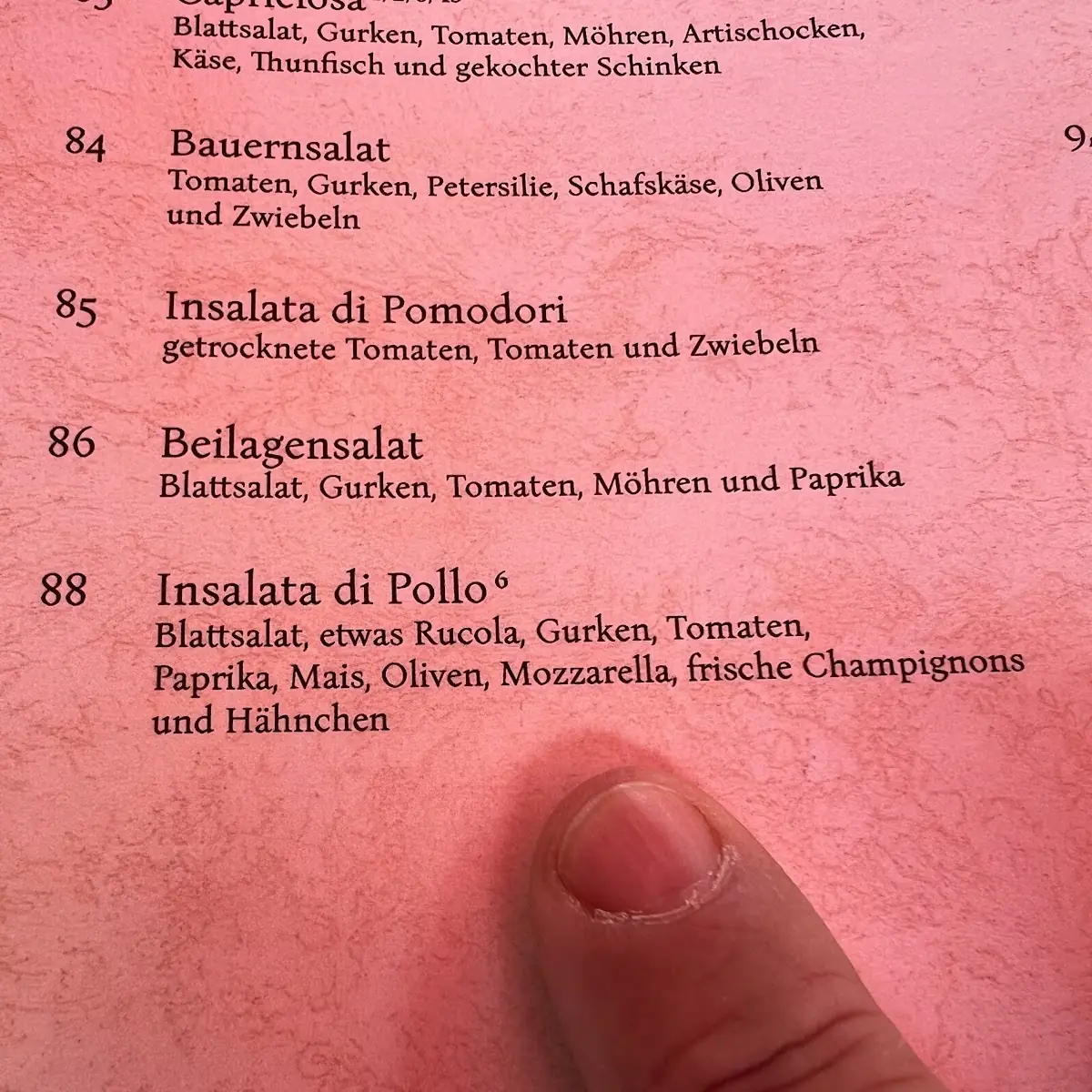 Speisekarte photo 1