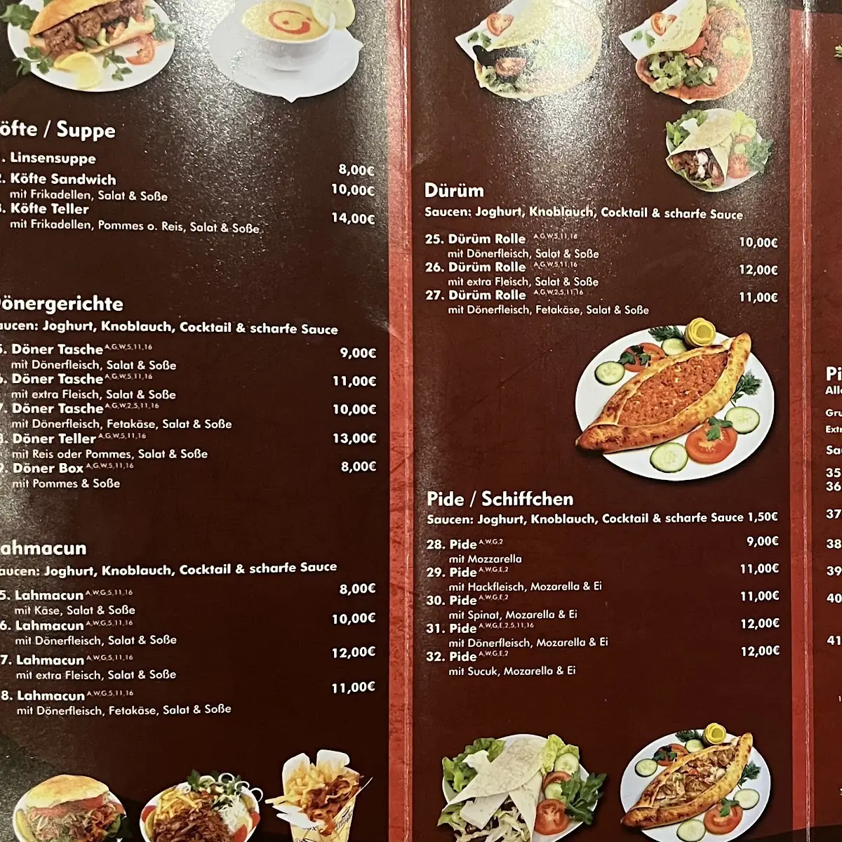 Speisekarte, Dalo Döner & Pizza Wallau