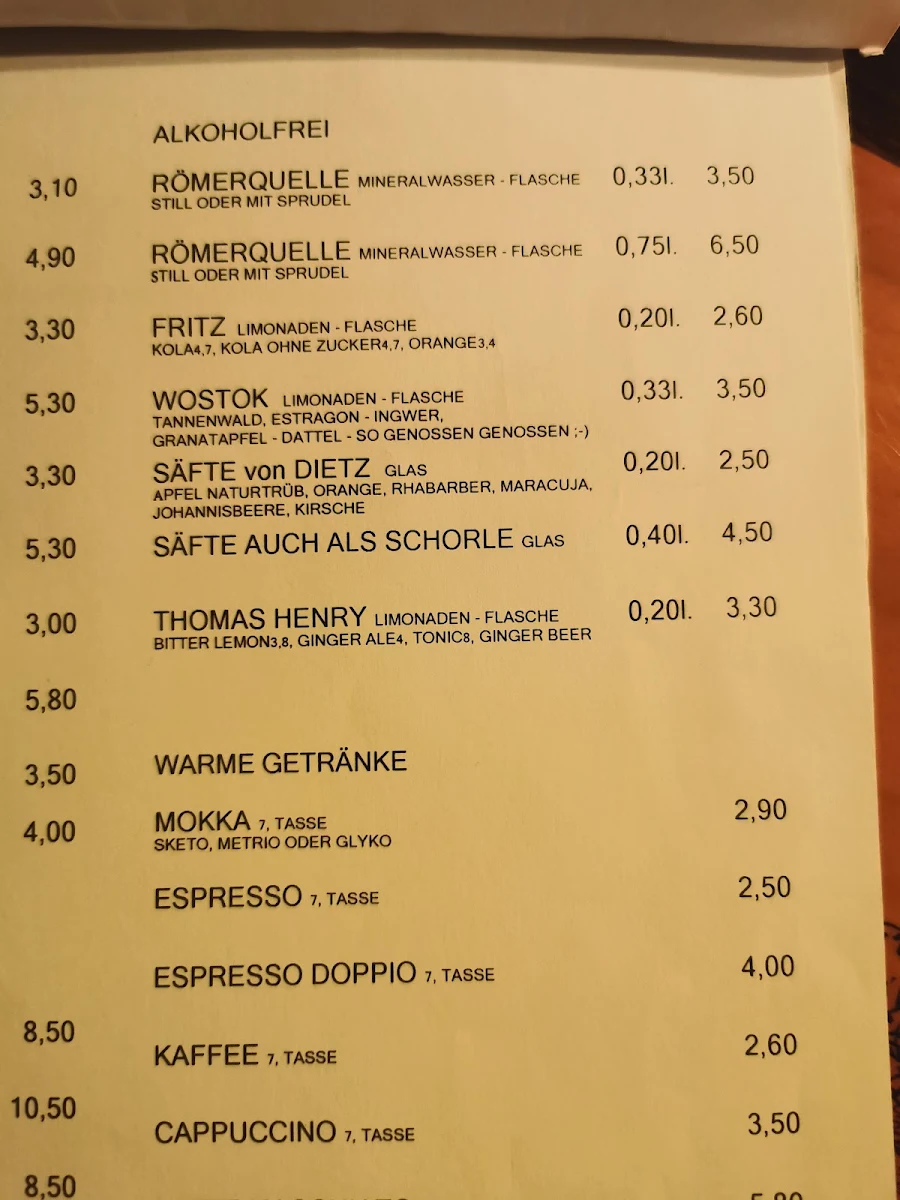 Speisekarte photo 6