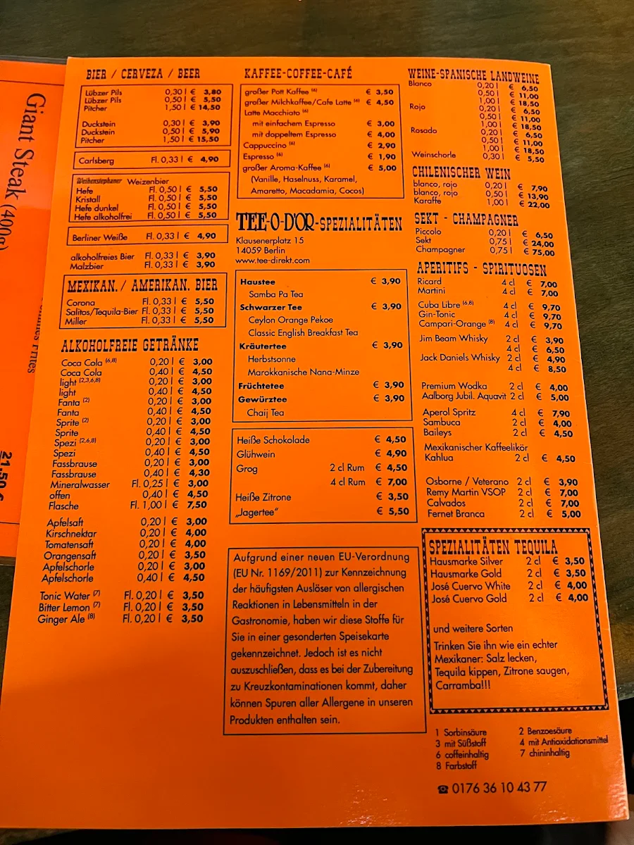Speisekarte photo 1