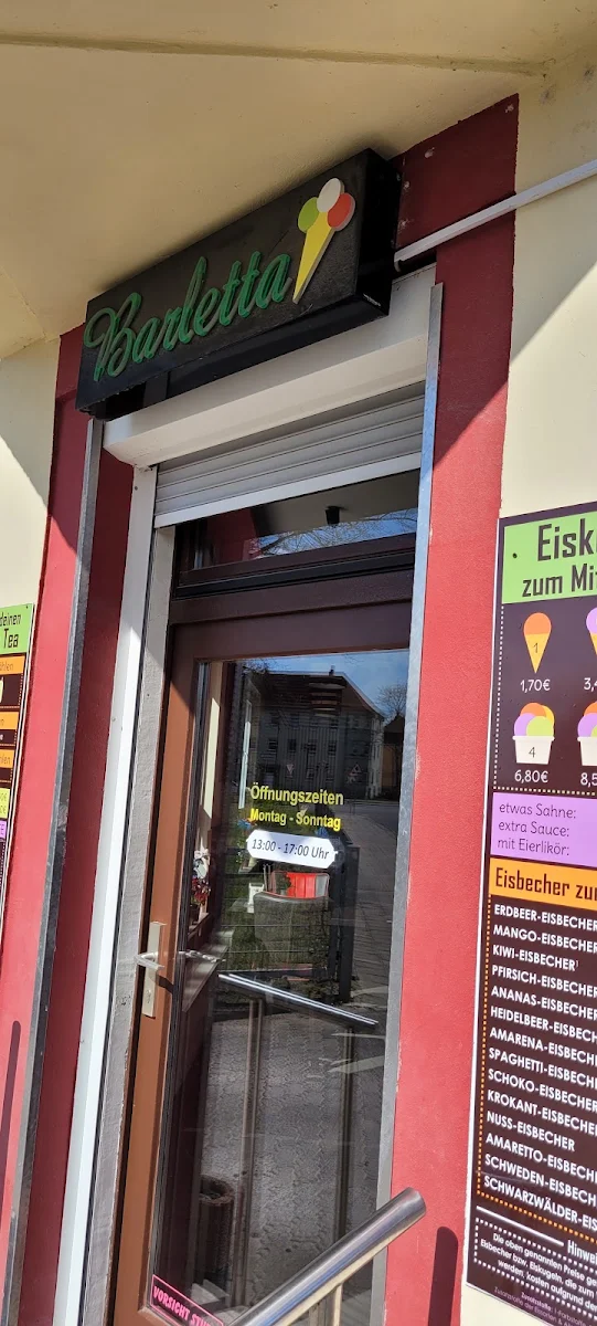 Speisekarte, Eiscafe Süd