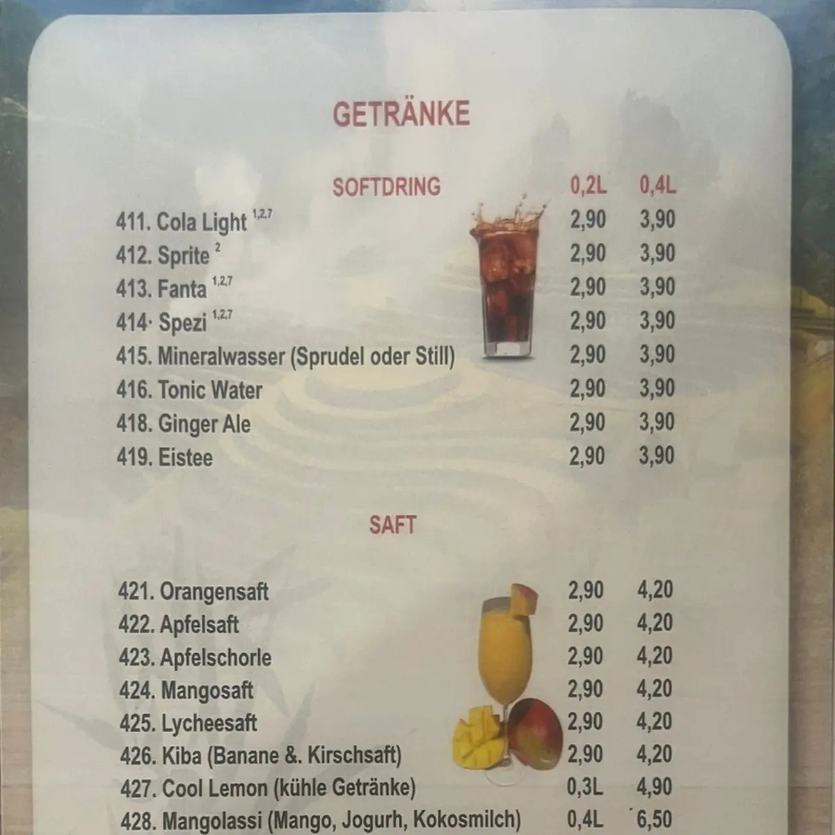 Speisekarte photo 8