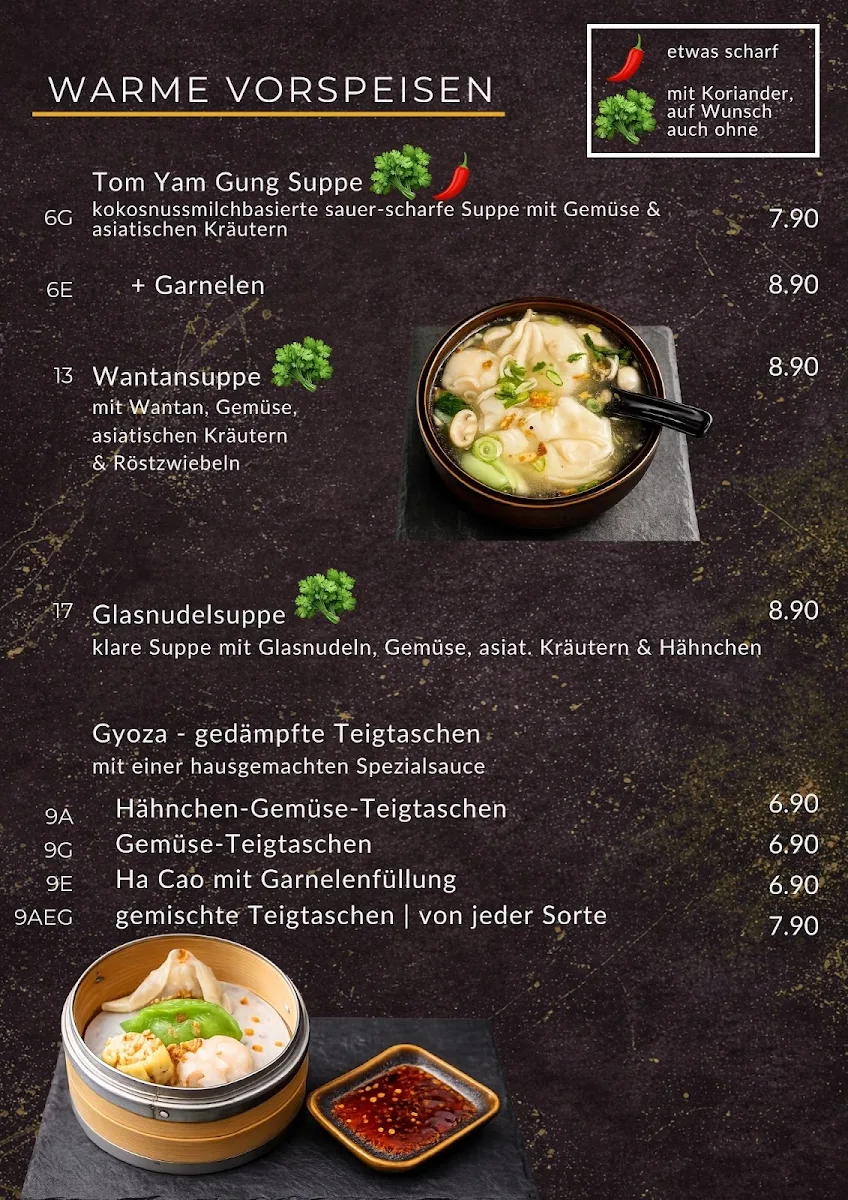 Speisekarte, BoChi