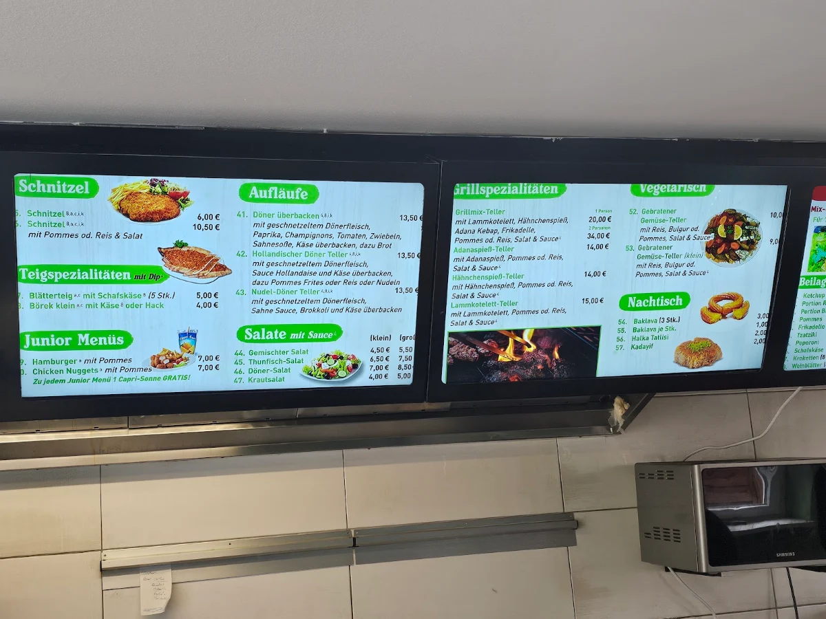 Speisekarte, Schirin Döner