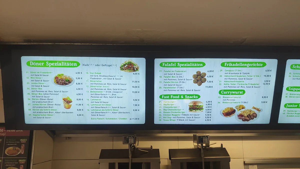 Speisekarte, Schirin Döner