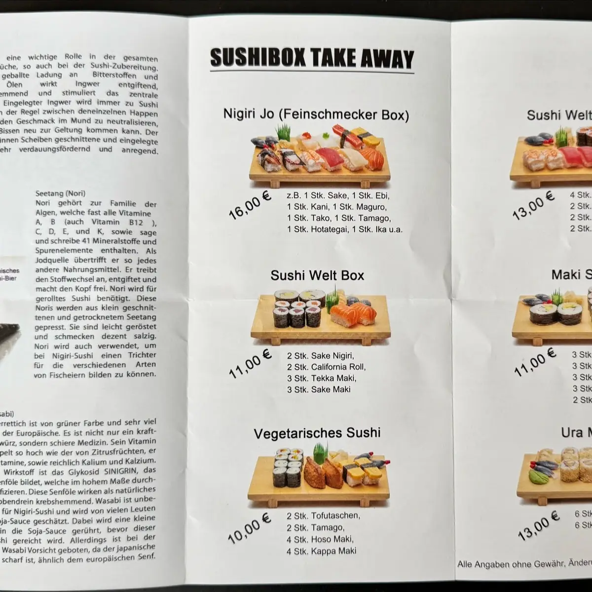 Speisekarte photo 1