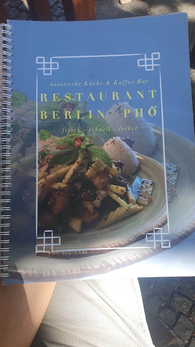 Speisekarte, Restaurant Berlin Phở
