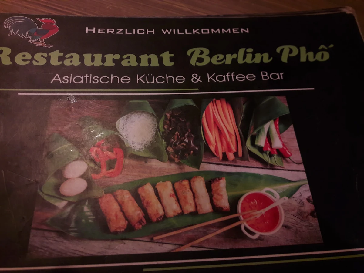 Speisekarte, Restaurant Berlin Phở