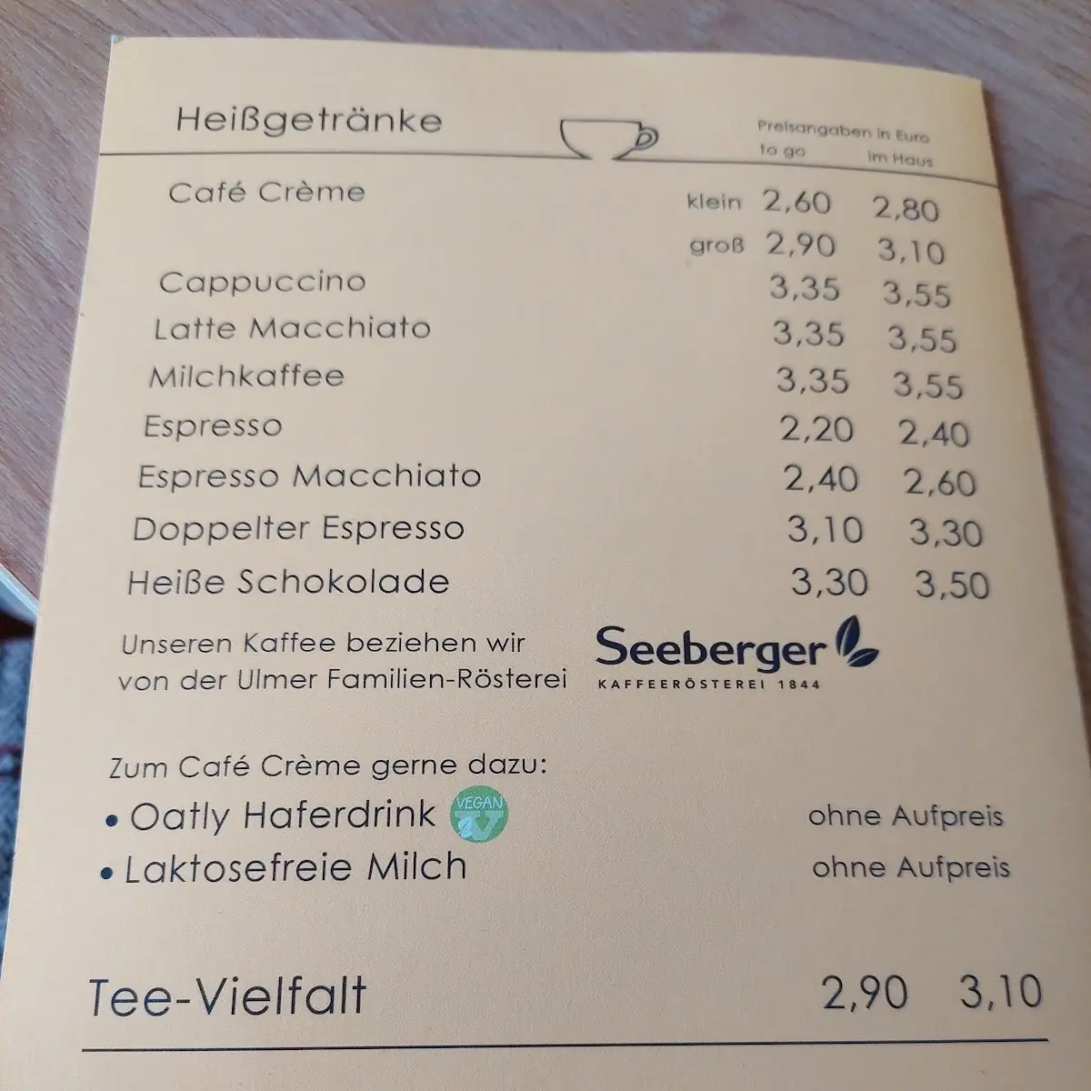 Speisekarte photo 1